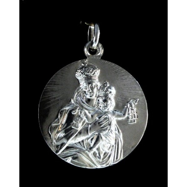Medalla Virgen del Carmen plata